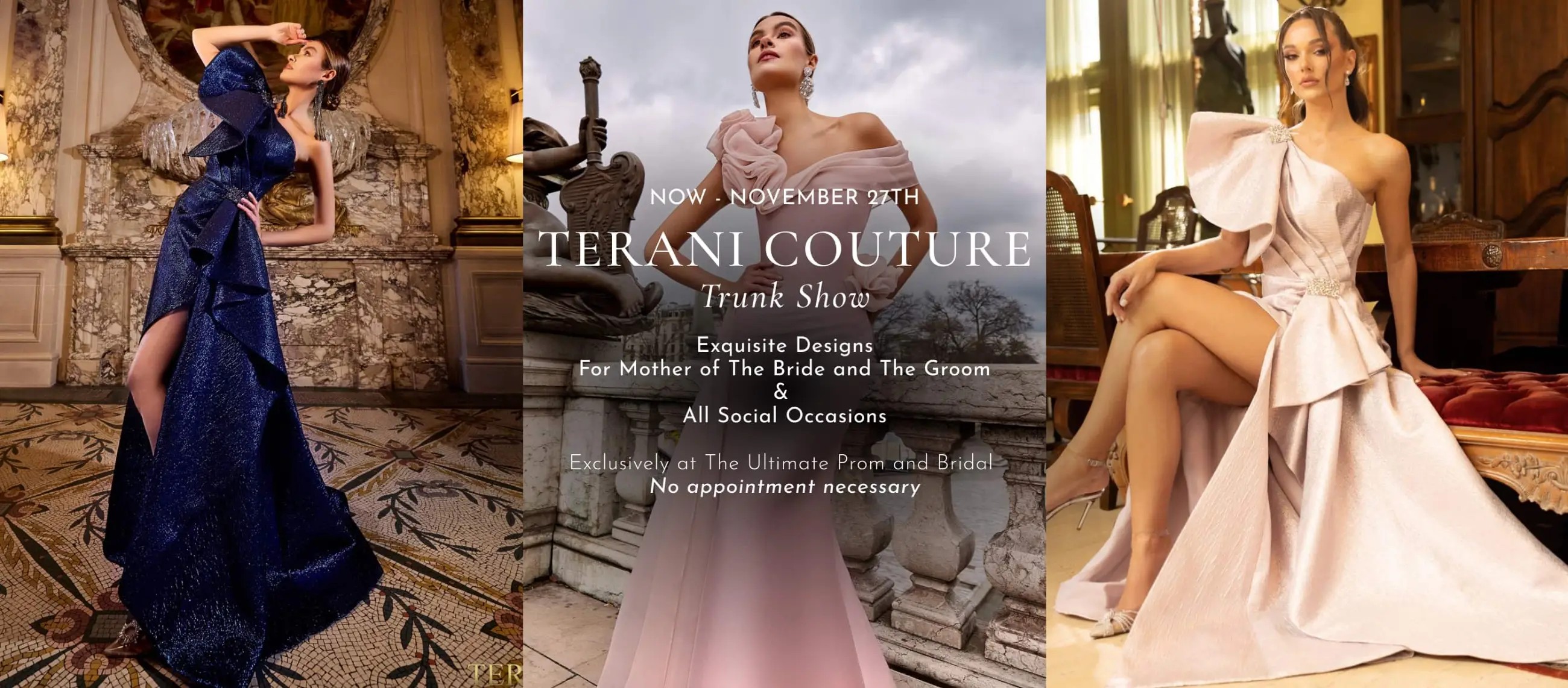 Terani Couture trunk show at the ultimate prom and bridal