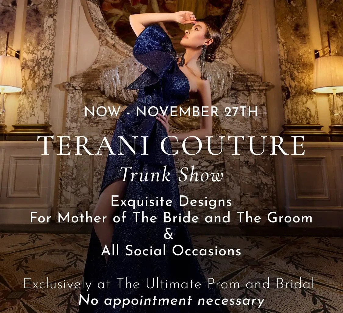 Terani Couture trunk show at the ultimate prom and bridal