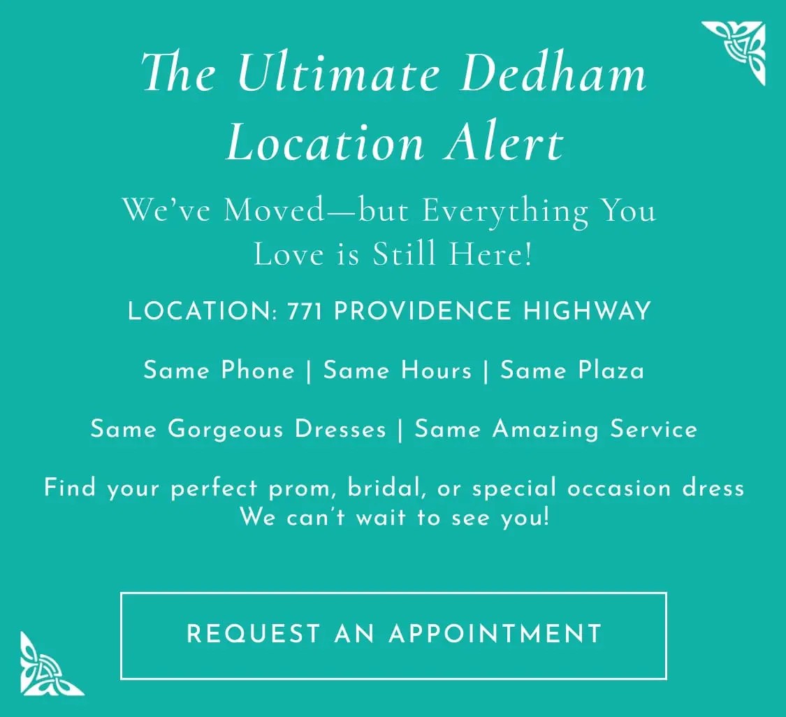 Dedham hours for The Ultimate Prom and Bridal