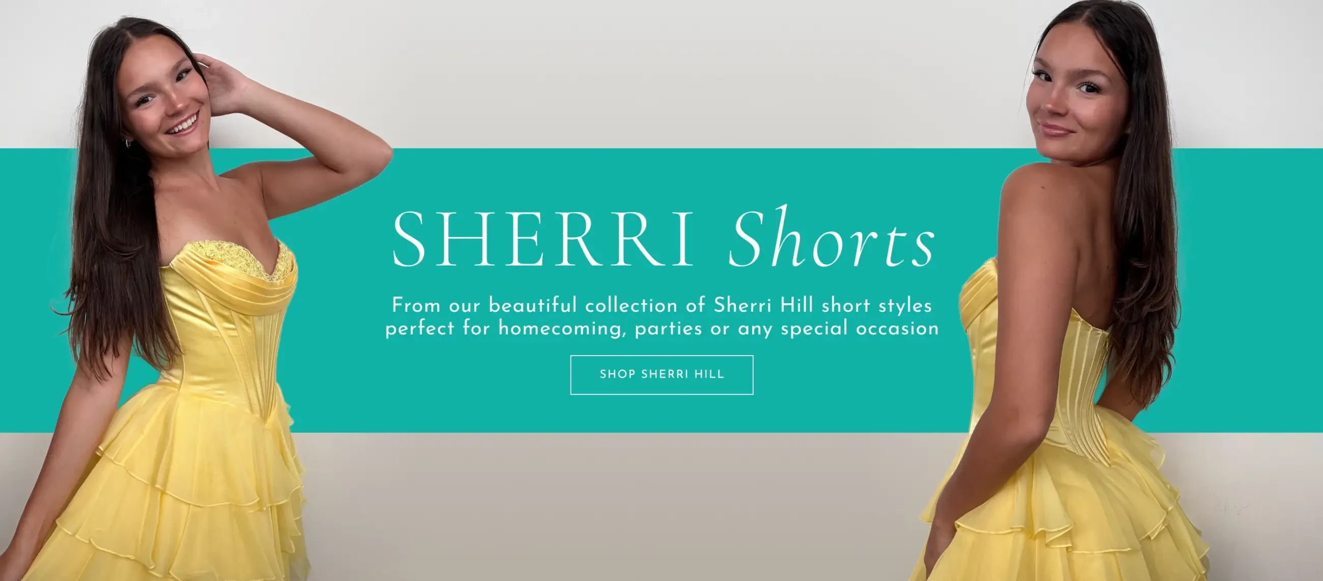 Sherri Hill short gowns at The Ultimate Prom & Bridal